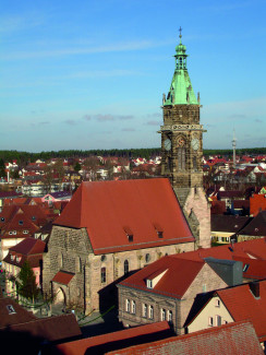 Stadtkirche von oben